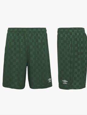 Umbro Forest Green Checkerboard Shorts